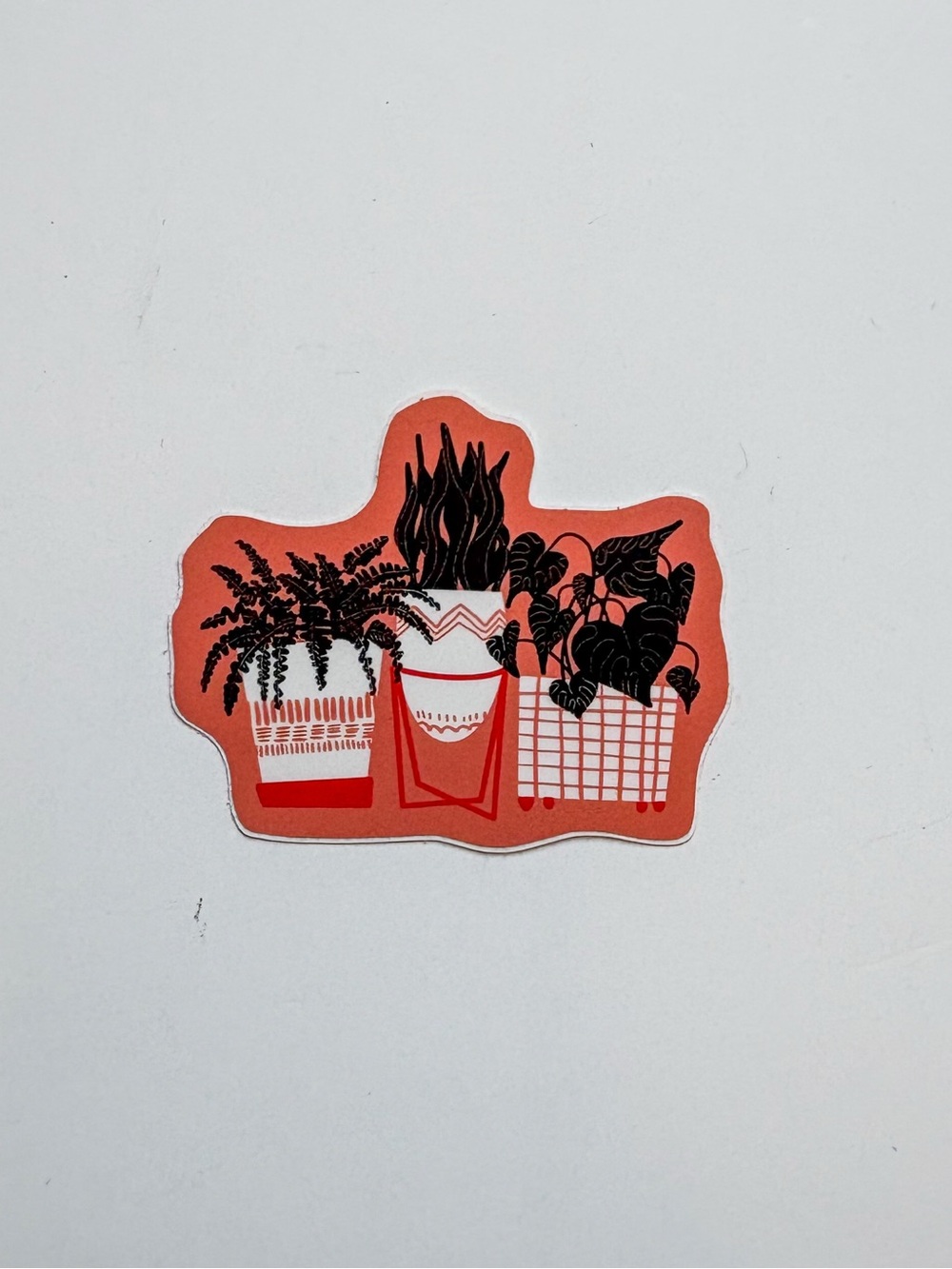 Pink Plants Vinyl Sticker